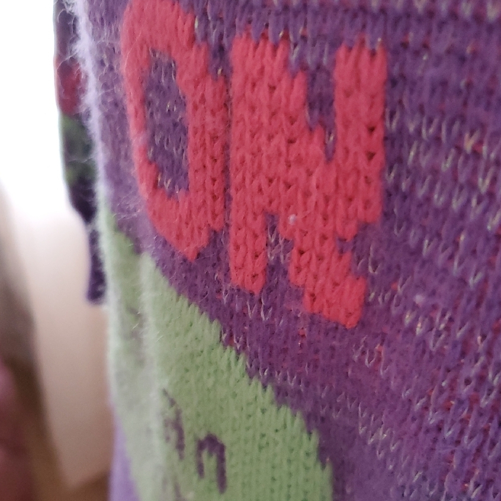 New Kids On The Block Knit Sweater VINTAGE NO SIZE (FLAWS) *Youth Or JRS sizing? - Picture 12 of 16